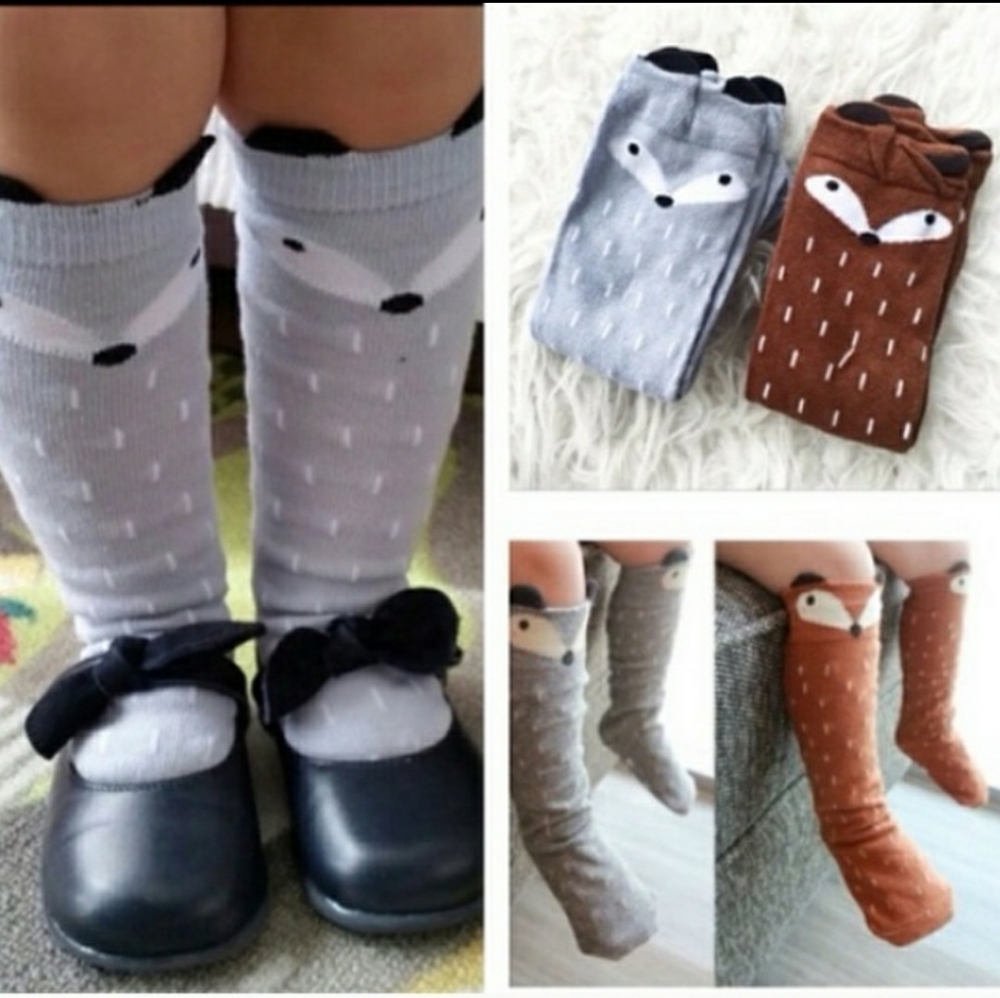 CHILDS GRAY FOX SOCKS UNISEX